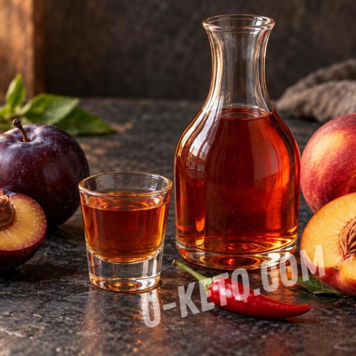 Infuzie de vodcă cu prune, nectarină și chili