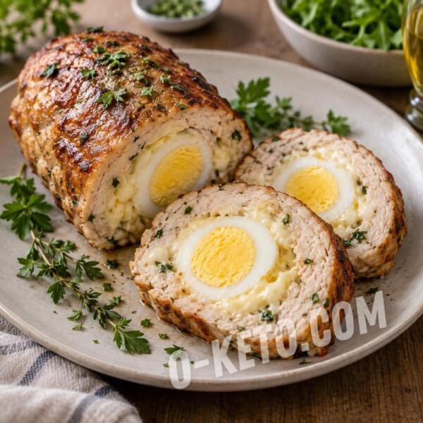 Keto recipes: Chicken Roulade with Egg