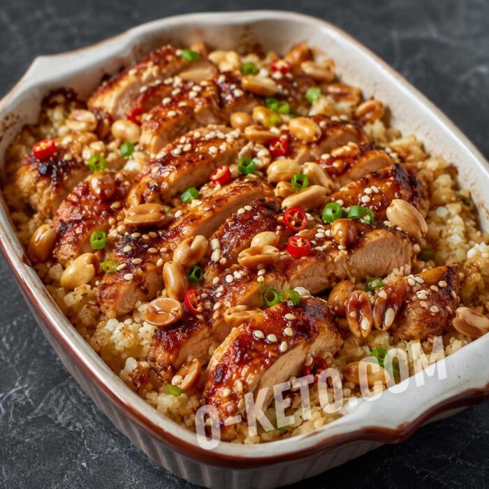 Запеканка с арахисом и куриным филе по-китайски Запеканка с арахисом и куриным филе по-китайски