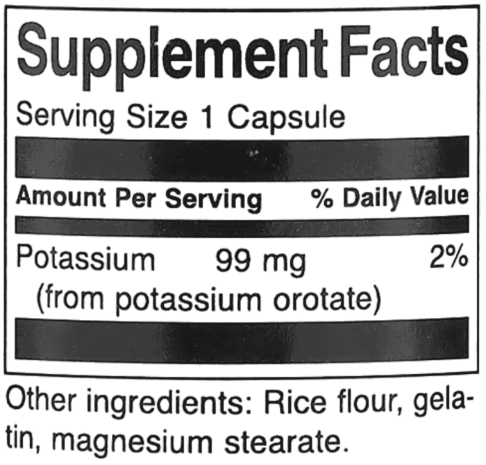 _Swanson,-Potassium-Orotate,-99-mg,-60-Capsules