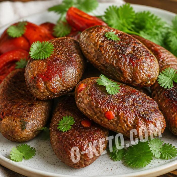 Kofte turcești din miel cu coriandru verde și ardei
