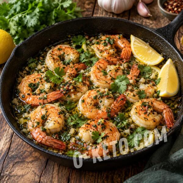 Rețete keto: Creveti cu usturoi si coriandru