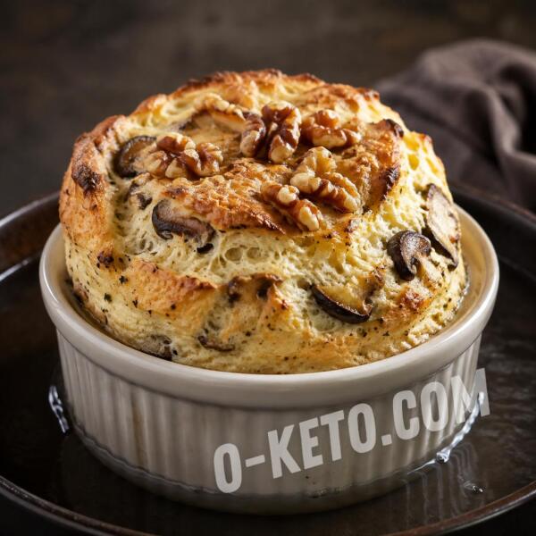 Рецепты на кето: Суфле грибное с орехами