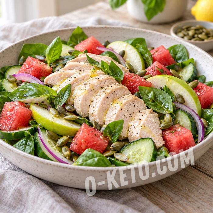 Chicken Salad with Watermelon and Green Apple Chicken Salad with Watermelon and Green Apple