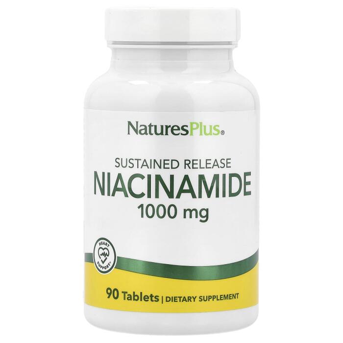NaturesPlus, Sustained Release Niacinamide, 1,000 mg, 90 Tablets NaturesPlus, Sustained Release Niacinamide, 1,000 mg, 90 Tablets