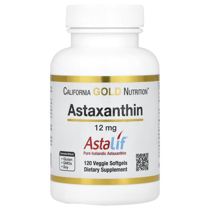 California Gold Nutrition, Astaxanthin, Astalif® Pure Icelandic, 12 mg, 120 Veggie Softgels
