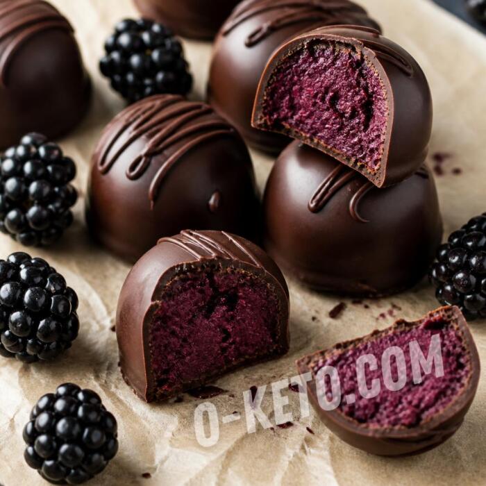Chocolate Blackberry Candies