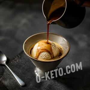 Affogato cu înghețată de vanilie Affogato cu înghețată de vanilie