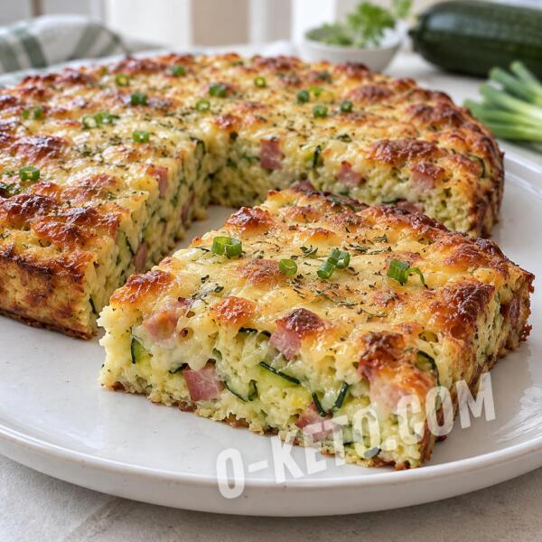 Keto recipes: Zucchini Pie with Ham and Cheese Keto recipes: Zucchini Pie with Ham and Cheese
