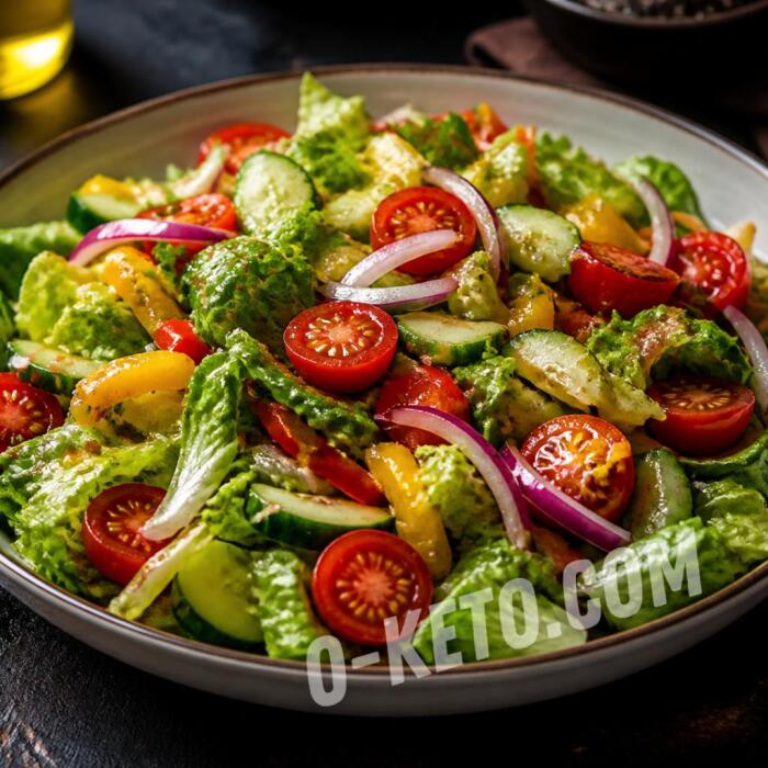 Fresh Vegetable Salad with Balsamic Dressing