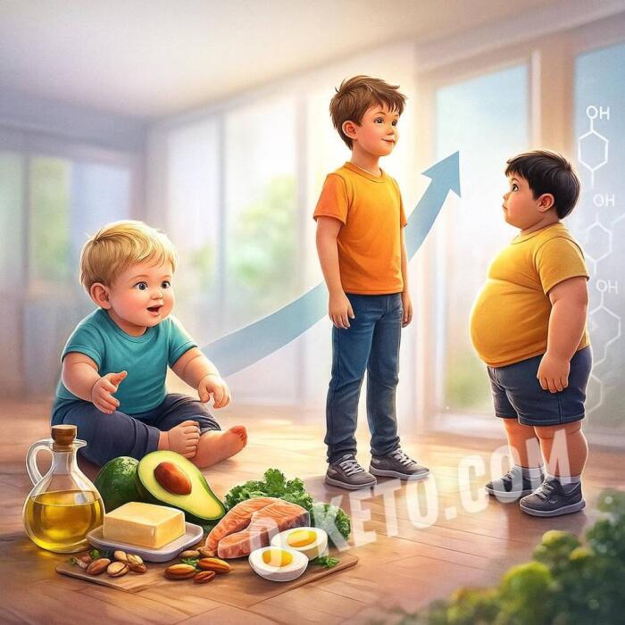 Why shouldn't fats be restricted in the diet of a healthy child?