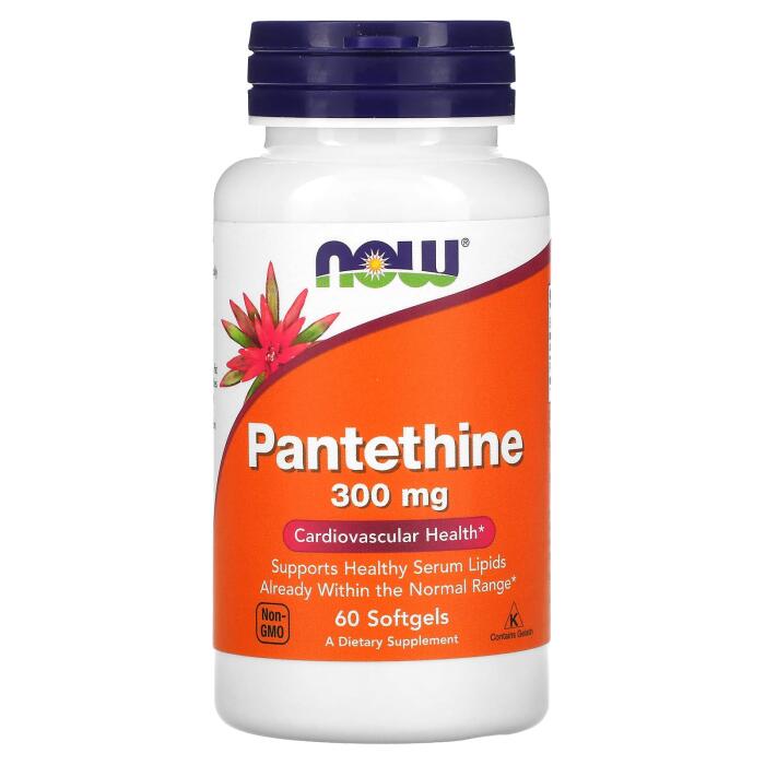 NOW Foods, Pantethine, 300 mg, 60 Softgels NOW Foods, Pantethine, 300 mg, 60 Softgels