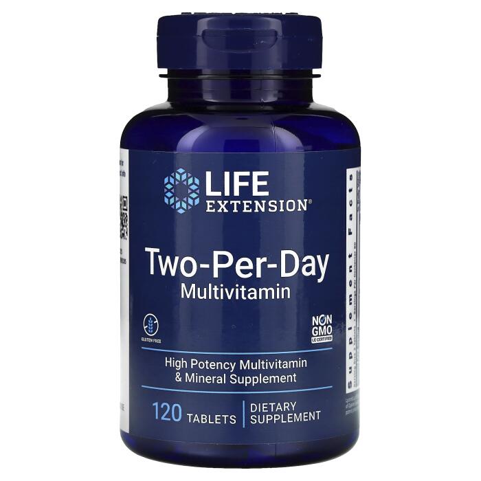 Life Extension, Two-Per-Day Multivitamin, 120 Tablets Life Extension, Two-Per-Day Multivitamin, 120 Tablets