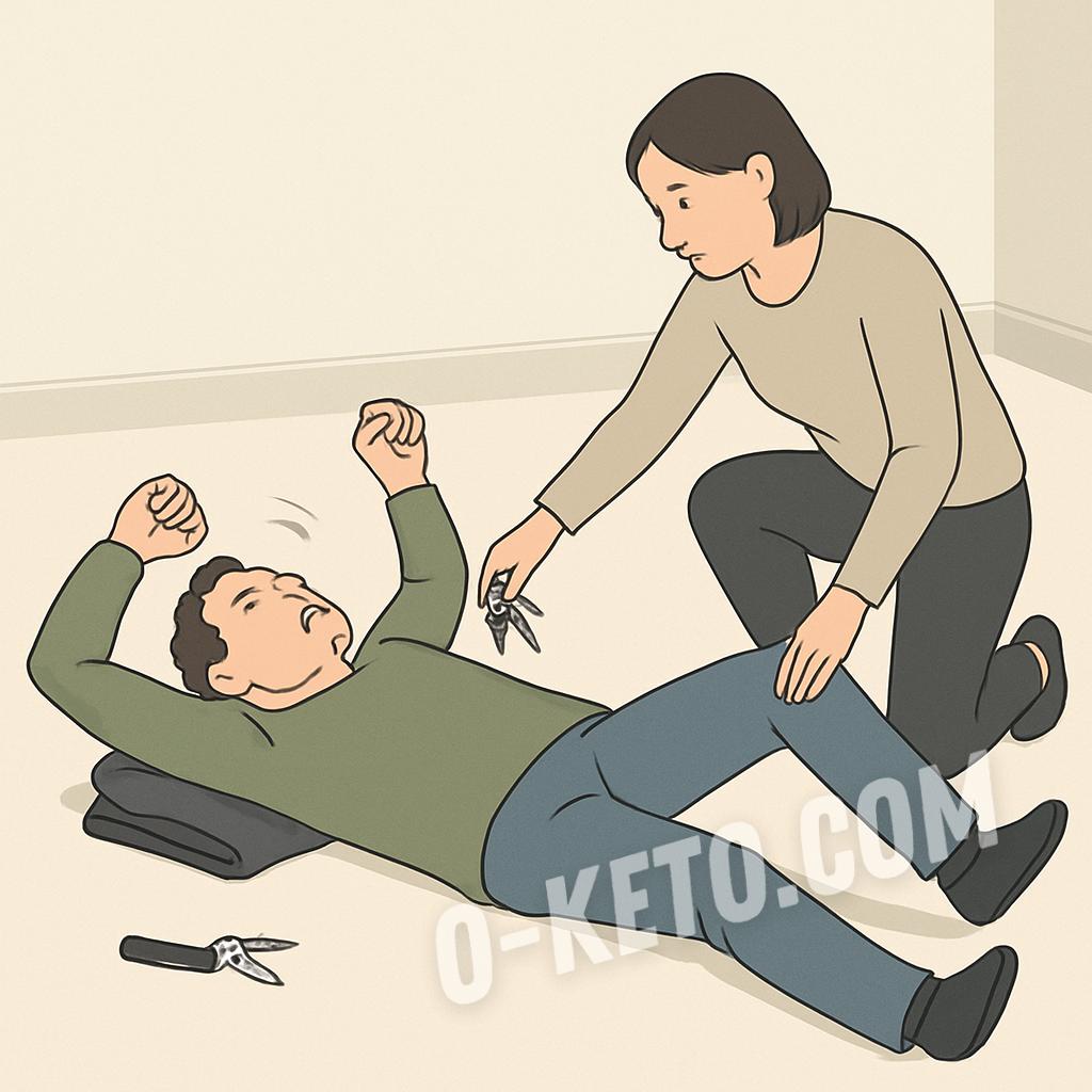 First actions during an epileptic seizure