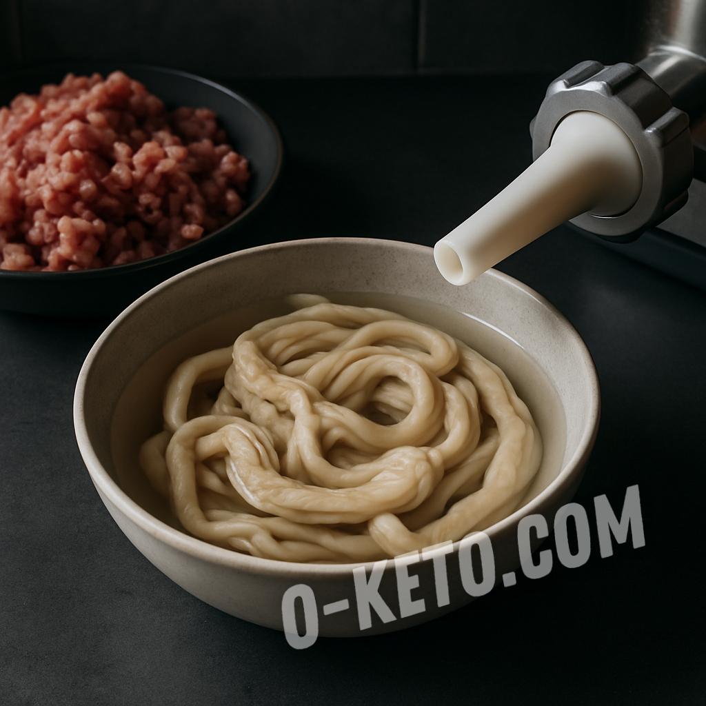 Подготовка натуральной черевы для купат