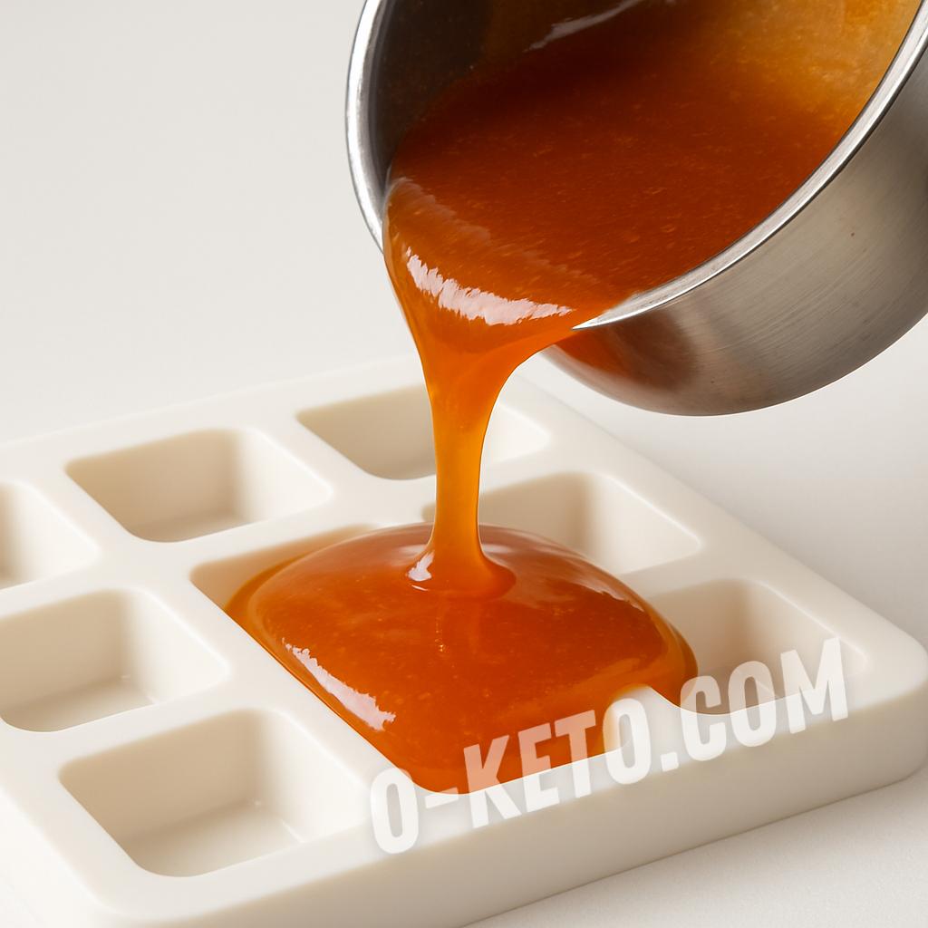 Texture of sugar-free marmalade