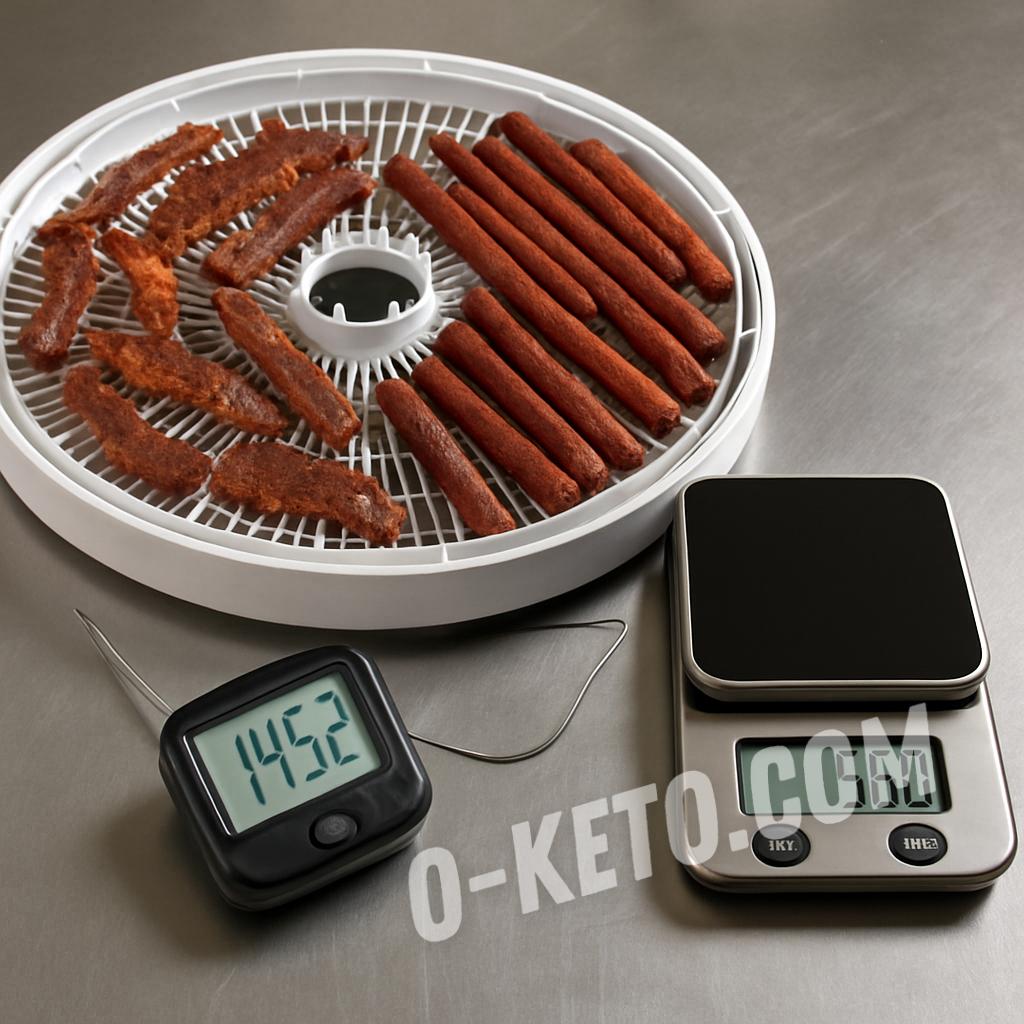 Temperature and safety when drying meat in a dehydrator