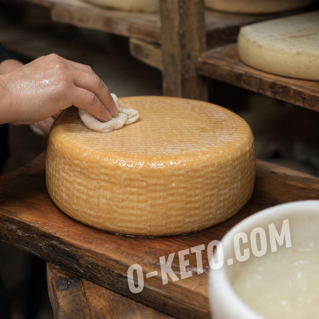 Rind care during Italico cheese ripening