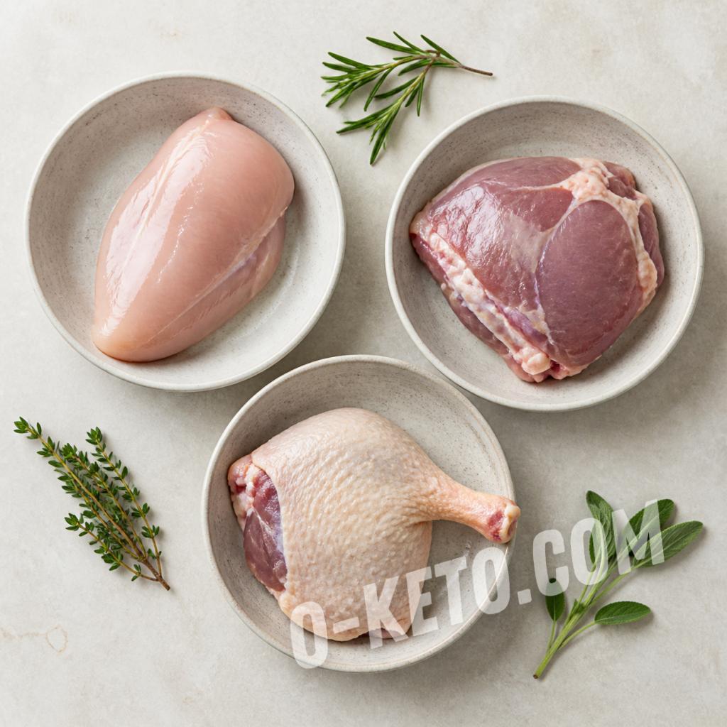 Части птицы для выбора на кето и LCHF