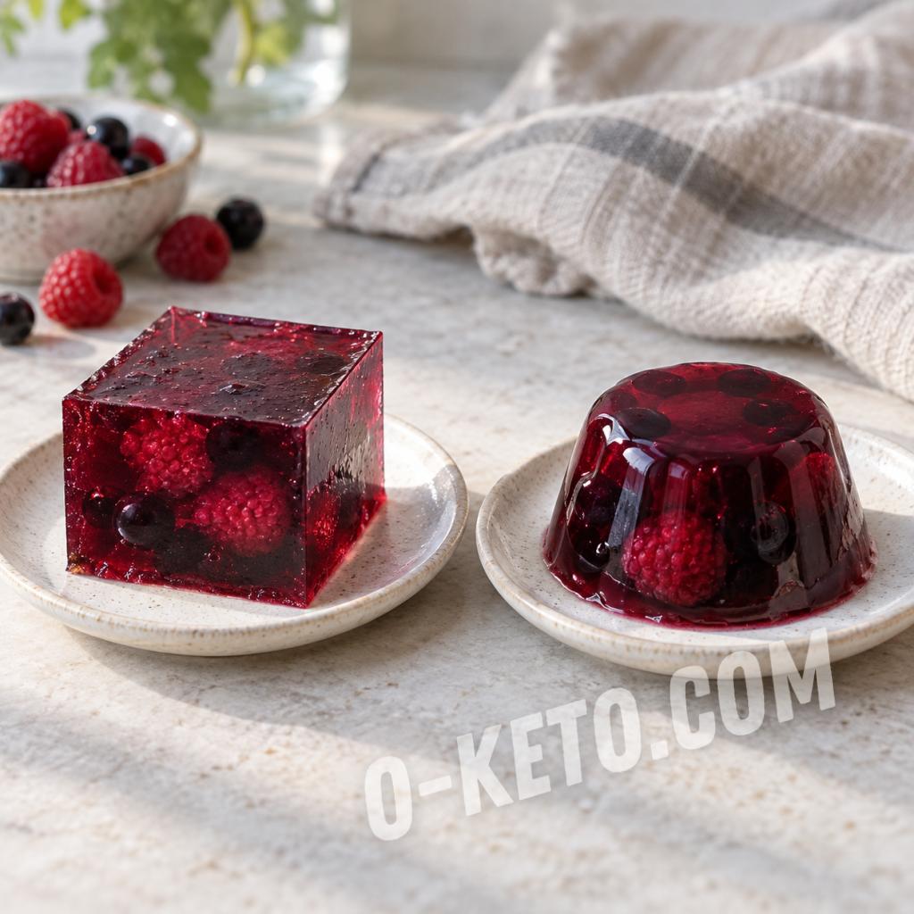 Comparison of agar and gelatin berry-gel textures