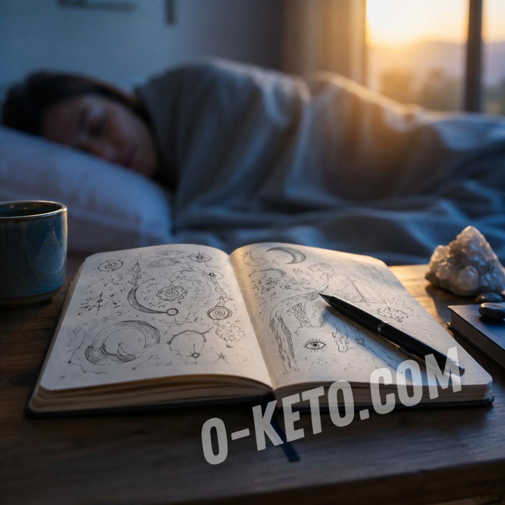 Дневник сновидений рядом с кроватью