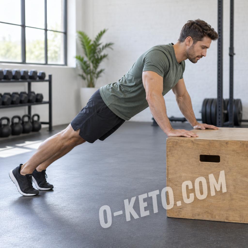 Incline push-up with a straight trunk