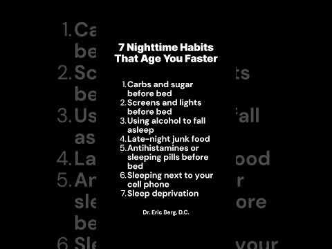 7 Nighttime Habits That Age You Faster 7 Nighttime Habits That Age You Faster