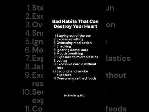 Bad Habits That Can Destroy Your Heart Bad Habits That Can Destroy Your Heart