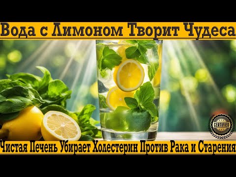 ВОДА С ЛИМОНОМ ТВОРИТ ЧУДЕСА! Детокс печени, против холестерина, давления и рака, омоложение!