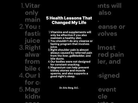 5 Health Lessons That Changed My Life 5 Health Lessons That Changed My Life
