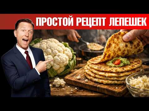 Хлеб без муки за 20 минут: лепёшки из цветной капусты🔥 Хлеб без муки за 20 минут: лепёшки из цветной капусты🔥
