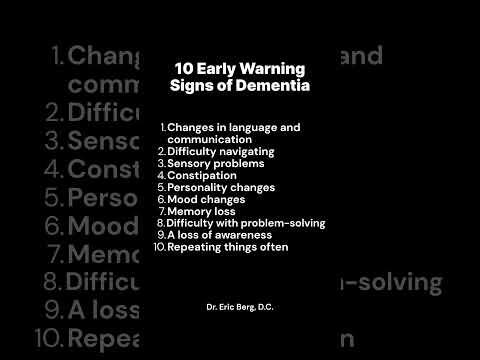10 Early Warning Signs of Dementia 10 Early Warning Signs of Dementia