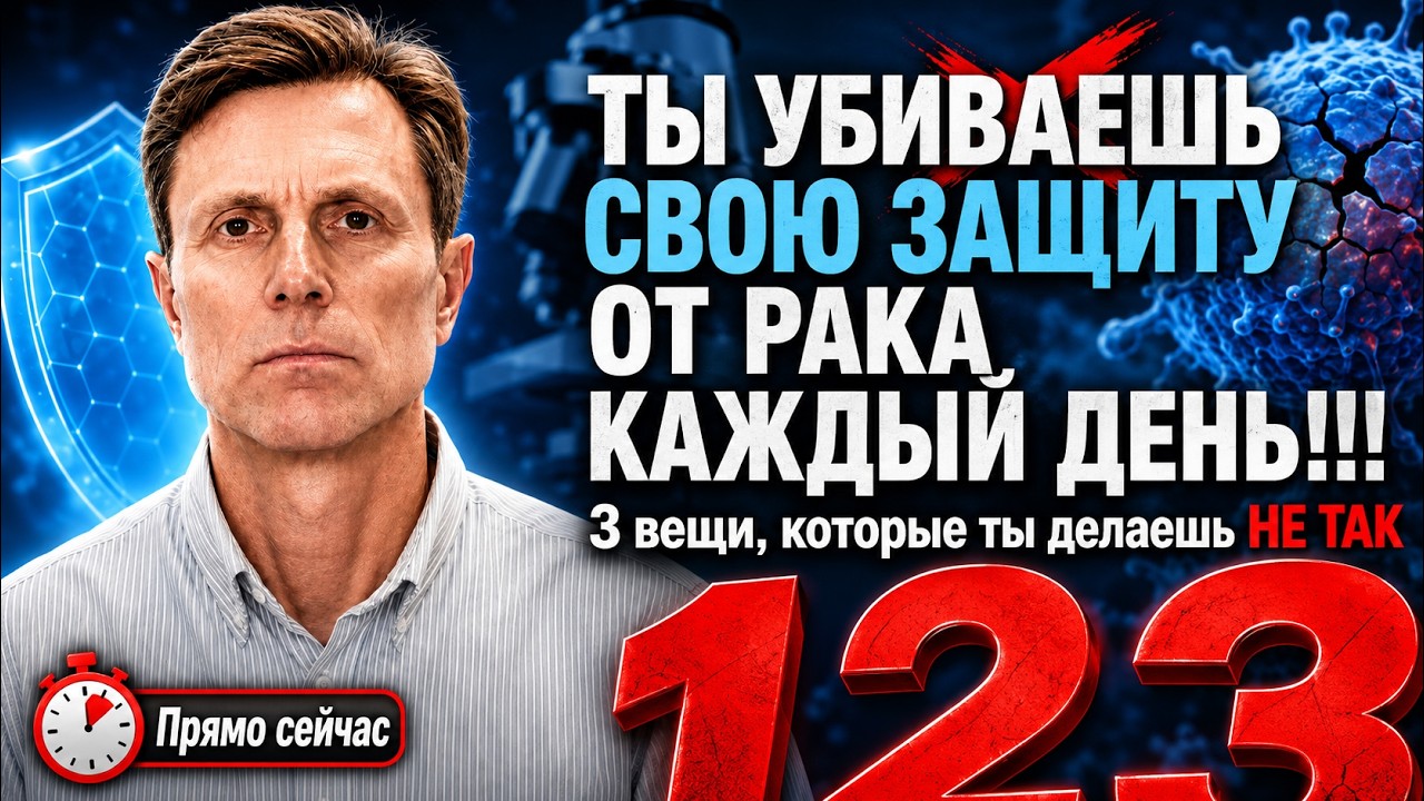 99% людей не знают: рак начинается не с мутации. А с трёх вещей, которые вы делаете каждый день