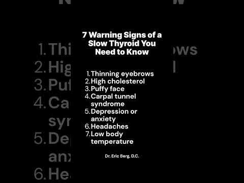 7 Warning Signs of a Slow Thyroid You Need to Know 7 Warning Signs of a Slow Thyroid You Need to Know