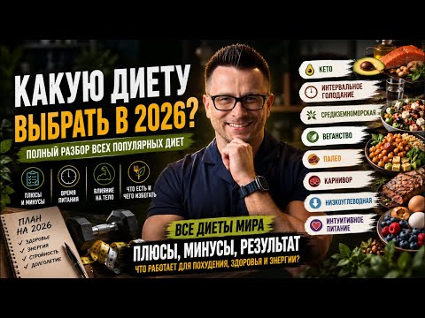 Какую диету выбрать в 2026? Полный разбор всех систем питания — кето, голодание, веганство, карнивор Какую диету выбрать в 2026? Полный разбор всех систем питания — кето, голодание, веганство, карнивор