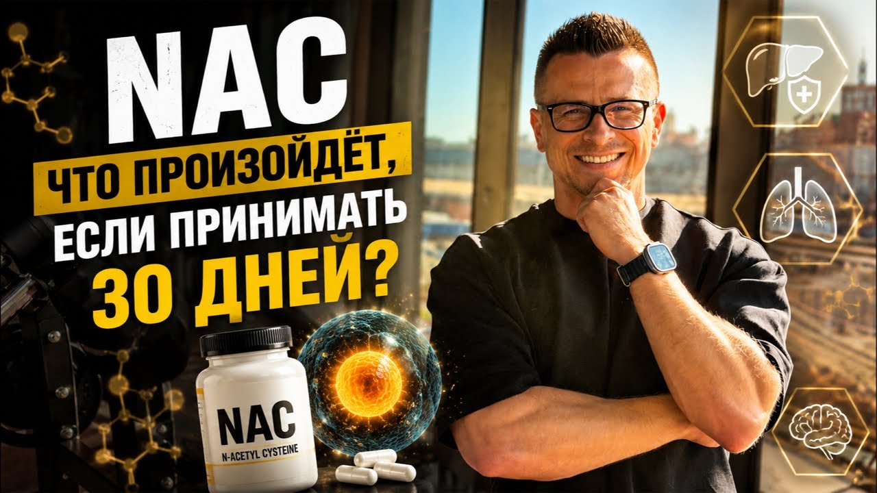 NAC: что произойдёт с организмом за 30 дней? #NAC #Глутатион #Здоровье