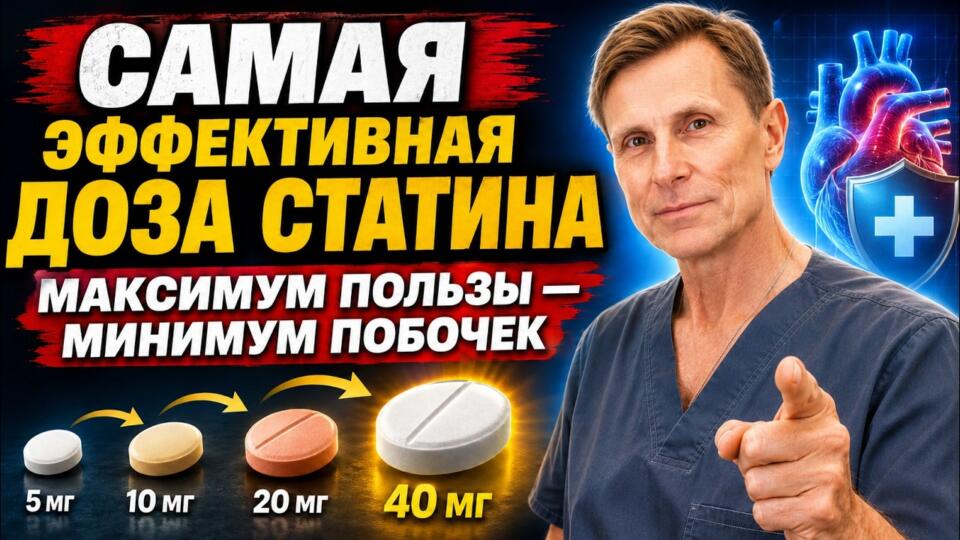 Самая эффективная доза статина - не та, которую вам назначают врачи Самая эффективная доза статина - не та, которую вам назначают врачи